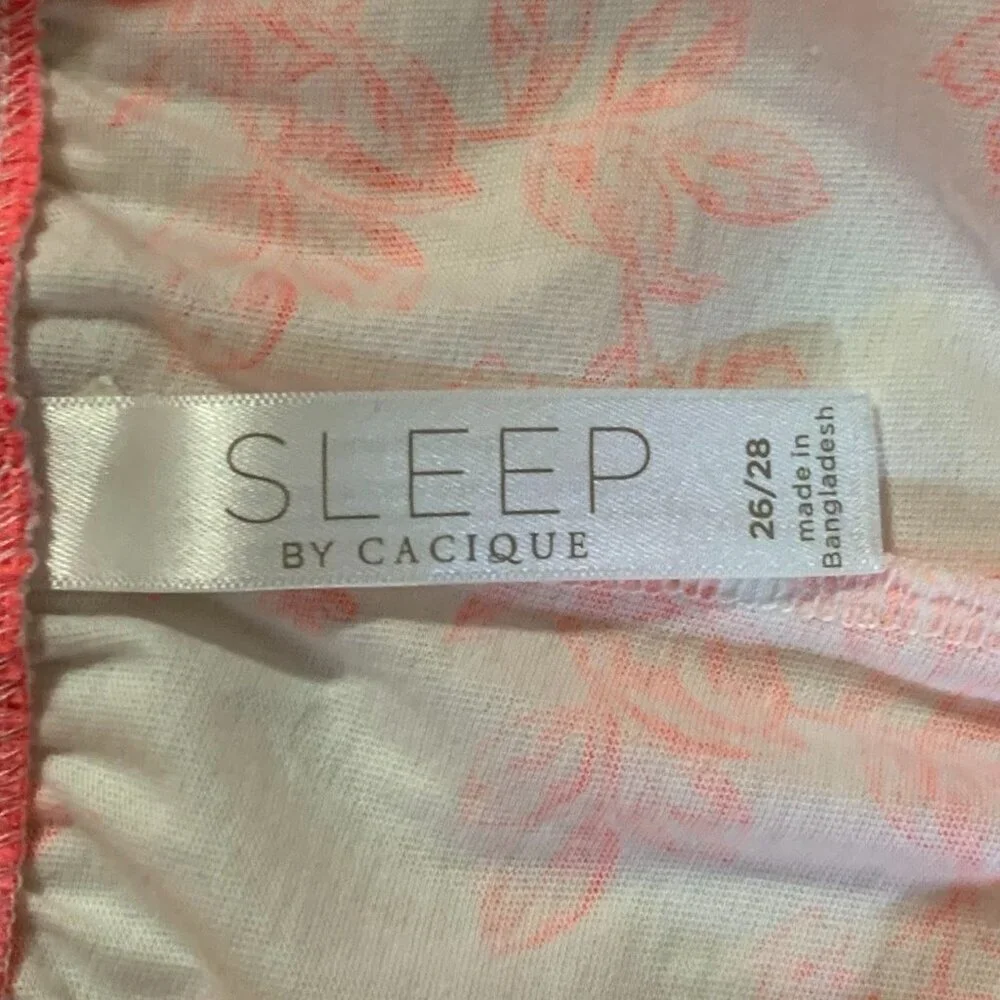 Sleep By Cacique Women's Cotton Floral High Rise Sleep Shorts SIze‎ 26/28